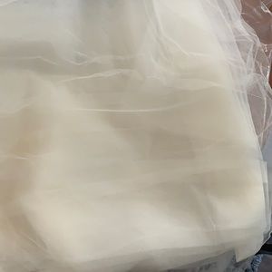 Justin Alexander Ivory Mesh Tulle- 6 yards